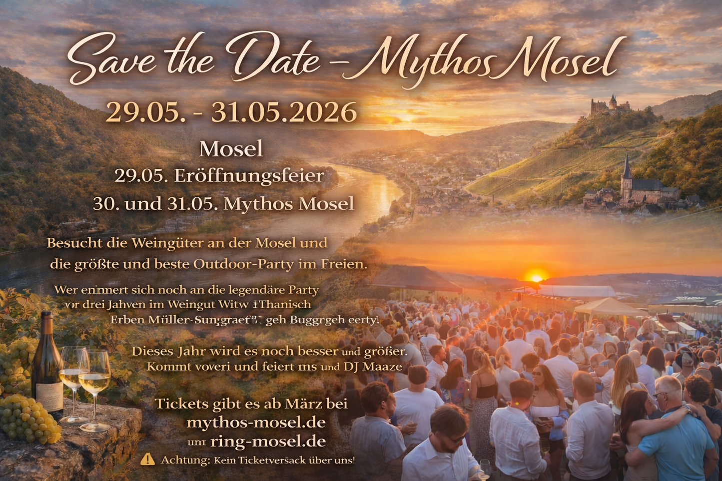 29. - 31.05.26 Save the Date – Mythos Mosel 2026