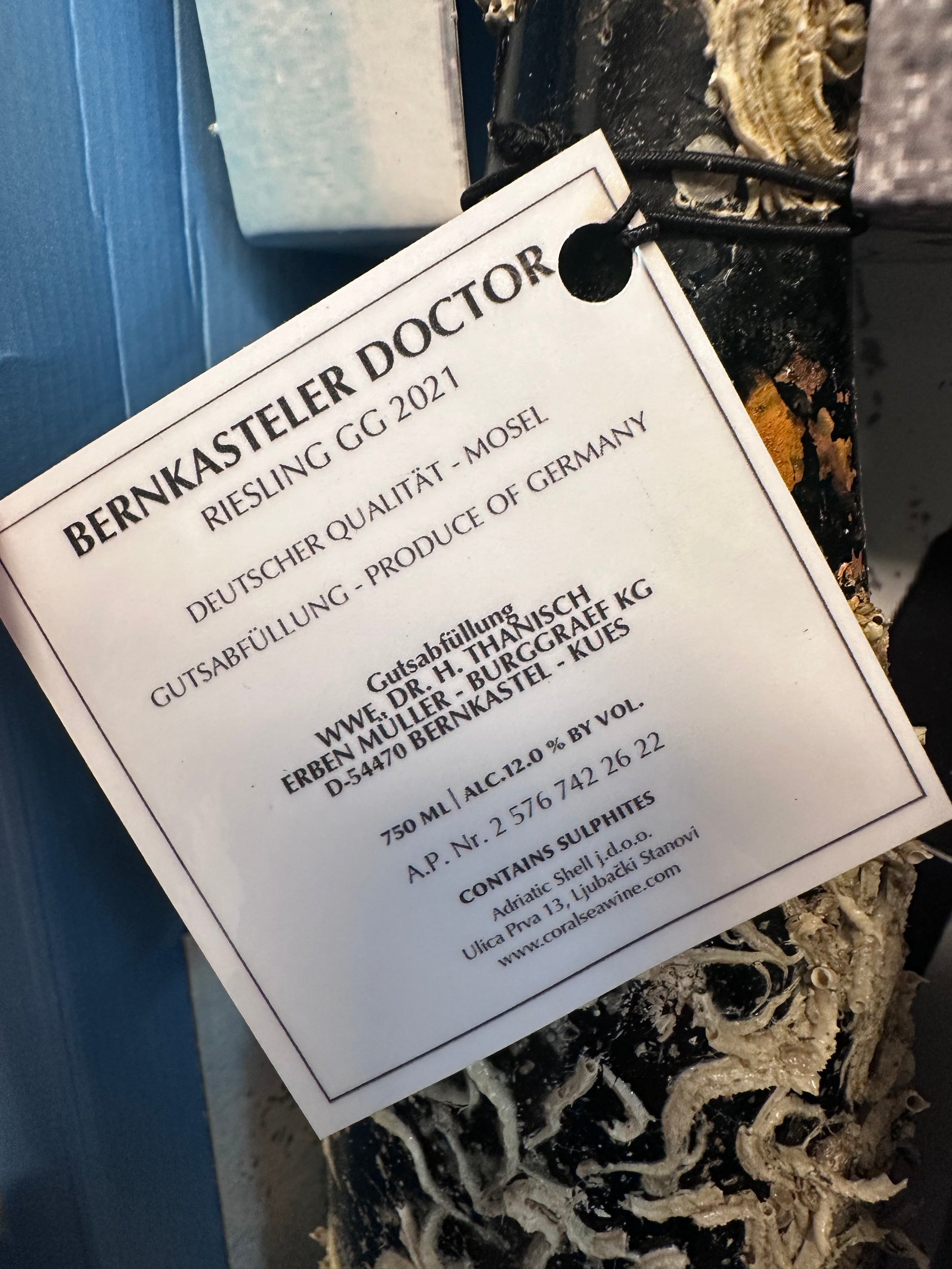 Dr. H. Thanisch Bernkasteler Doctor Riesling GG 2021 – Mosel Rarität, Vino Vista
